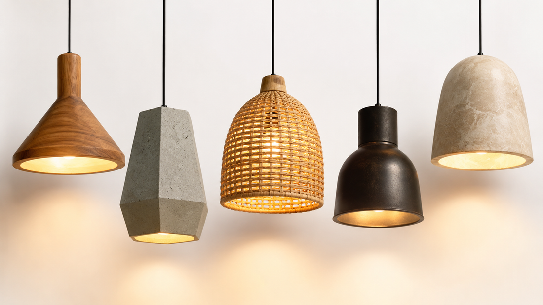 Luminárias de Materiais Naturais: O Guia Completo para Iluminar Sua Casa com Madeira, Cimento, Rattan e Muito Mais