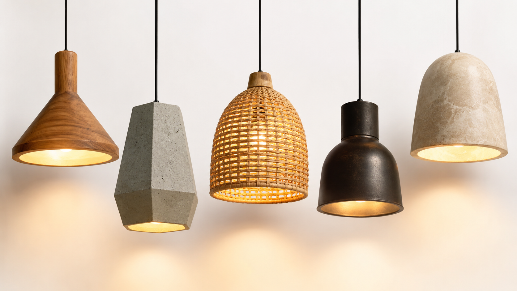 Luminárias de Materiais Naturais: O Guia Completo para Iluminar Sua Casa com Madeira, Cimento, Rattan e Muito Mais