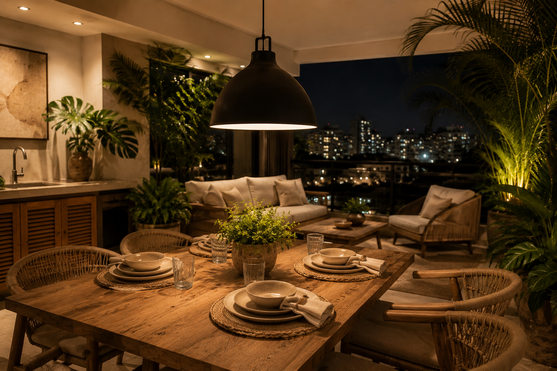Luminárias para Varanda e Área Gourmet: O Guia Completo para Iluminar o Exterior com Inteligência