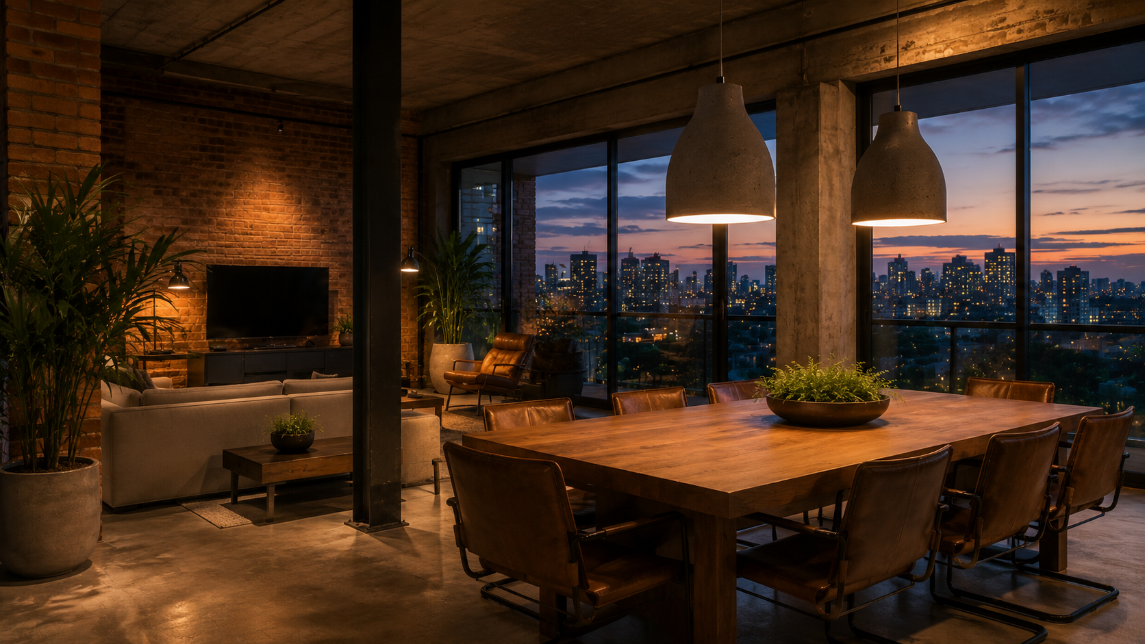 Estilo Industrial em São Paulo: Como Usar Luminárias de Cimento e Ferro com Sofisticação Real
