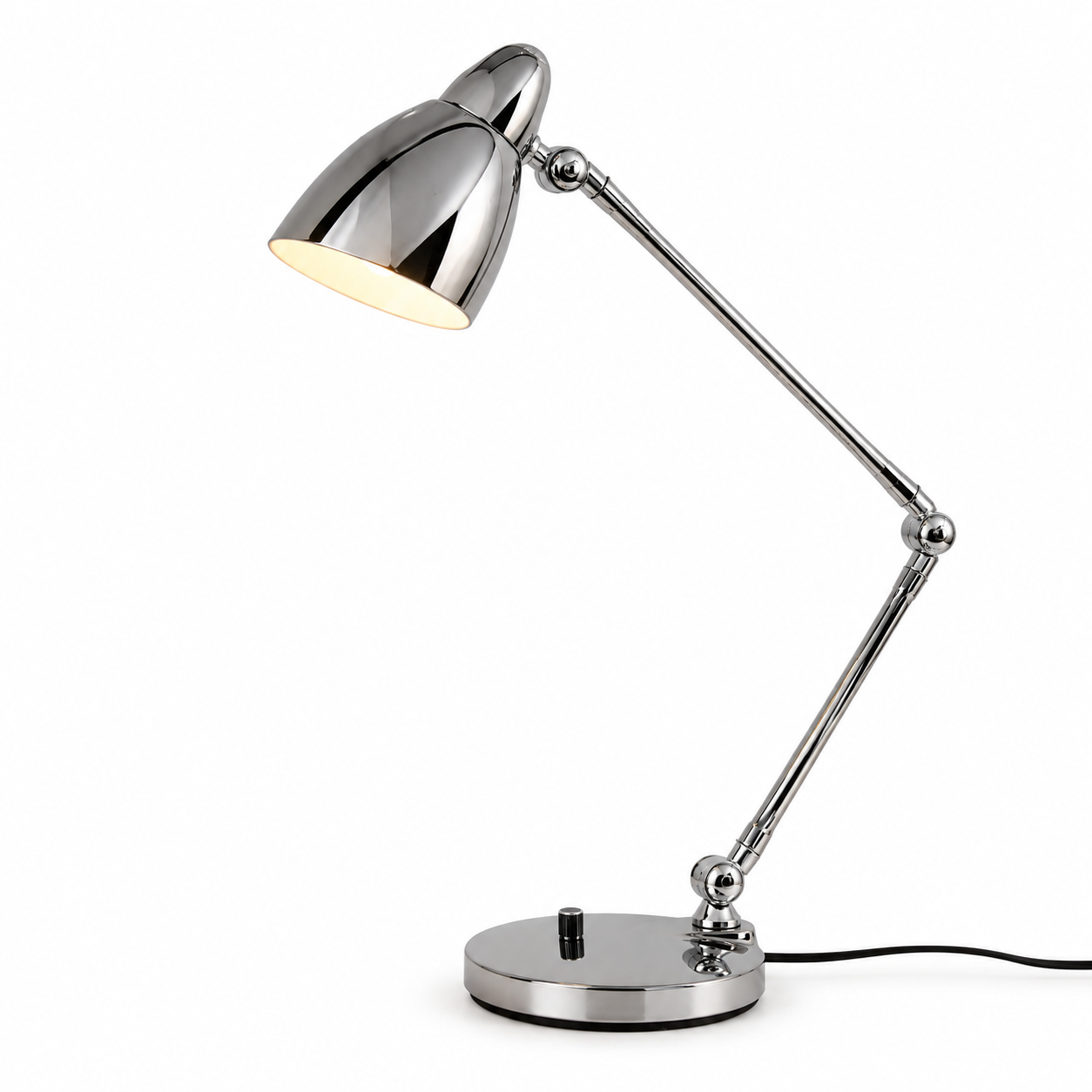 Luminária de Mesa Clássica Braço Longo Ajustável E27 – Com Interruptor