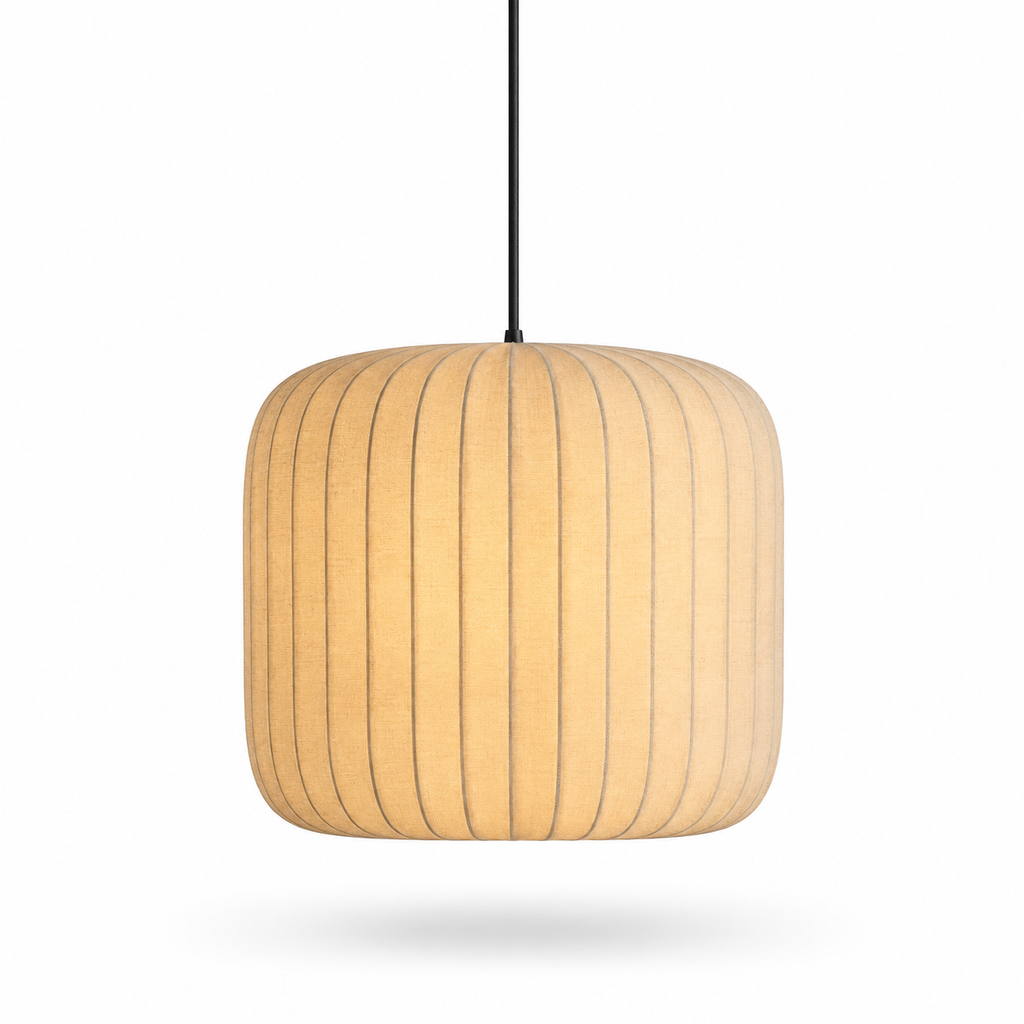Pendente de Seda Wabi-Sabi Japonês para Sala, Quarto e Loft