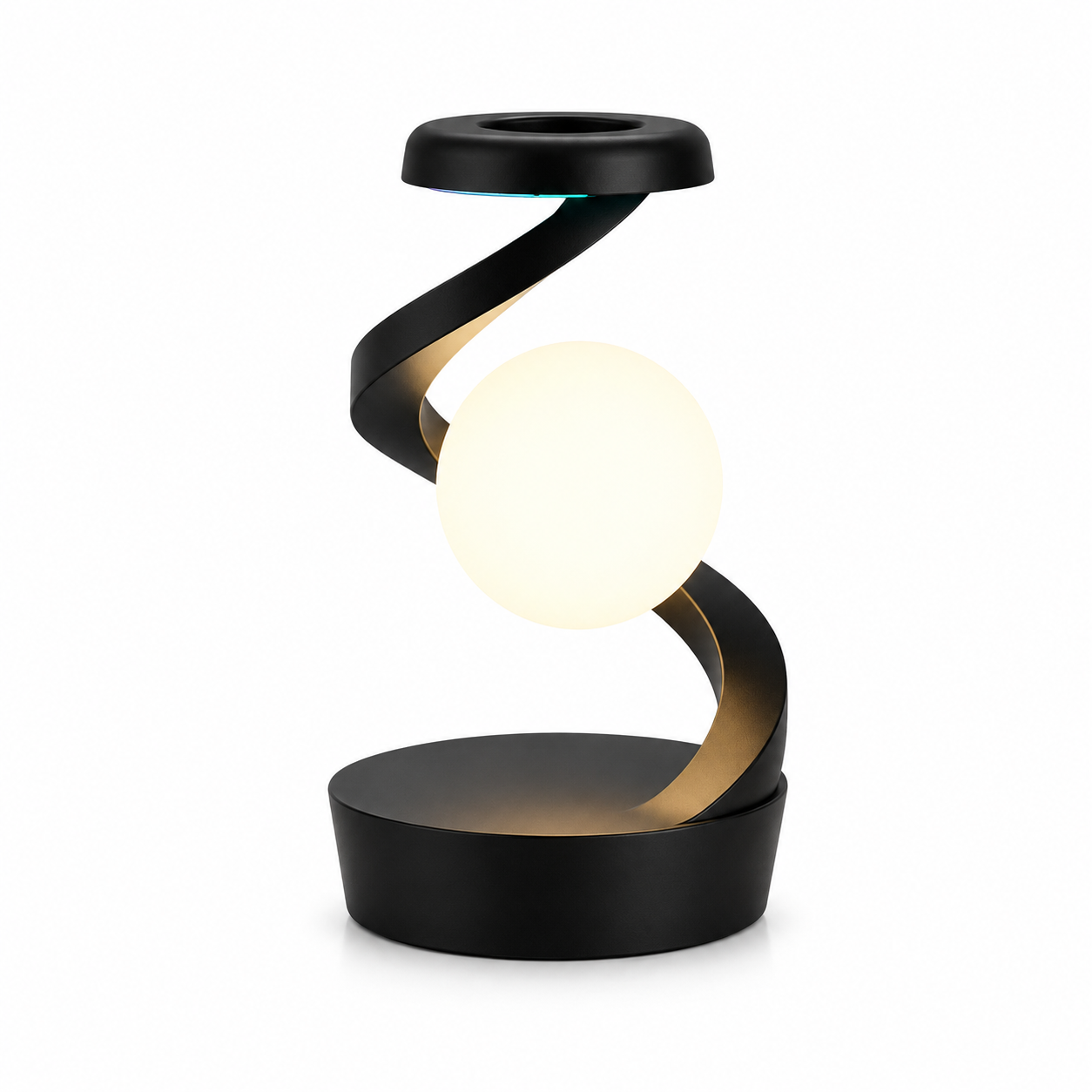 Luminária de Mesa Flutuante com Carregador Sem Fio 15W e RGB