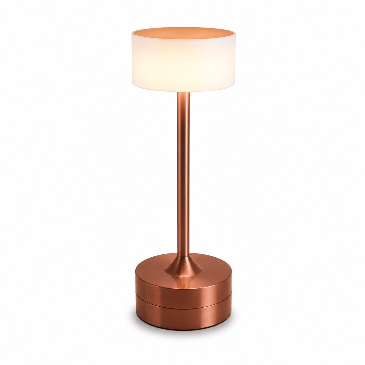 Luminária de Mesa Haltere USB Touch 3 Cores – Minimalista para Quarto e Escritório