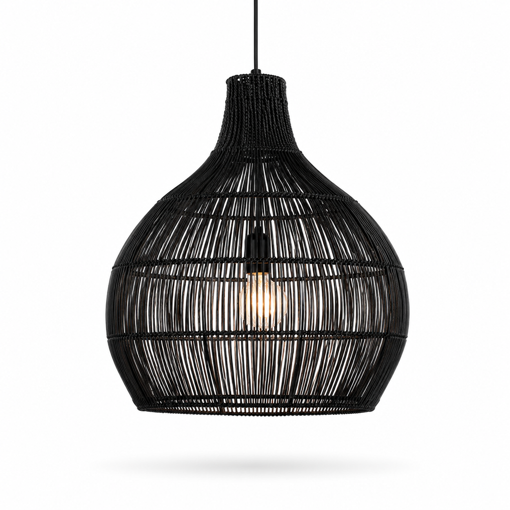 Pendente Ellea - Rattan Natural - hall boho natural
