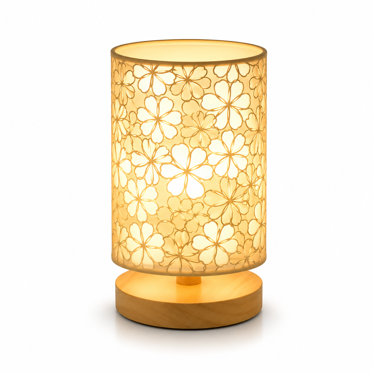 Luminaria de Mesa Avtaina - Madeira Nogueira e Linho - aparador organico moderno
