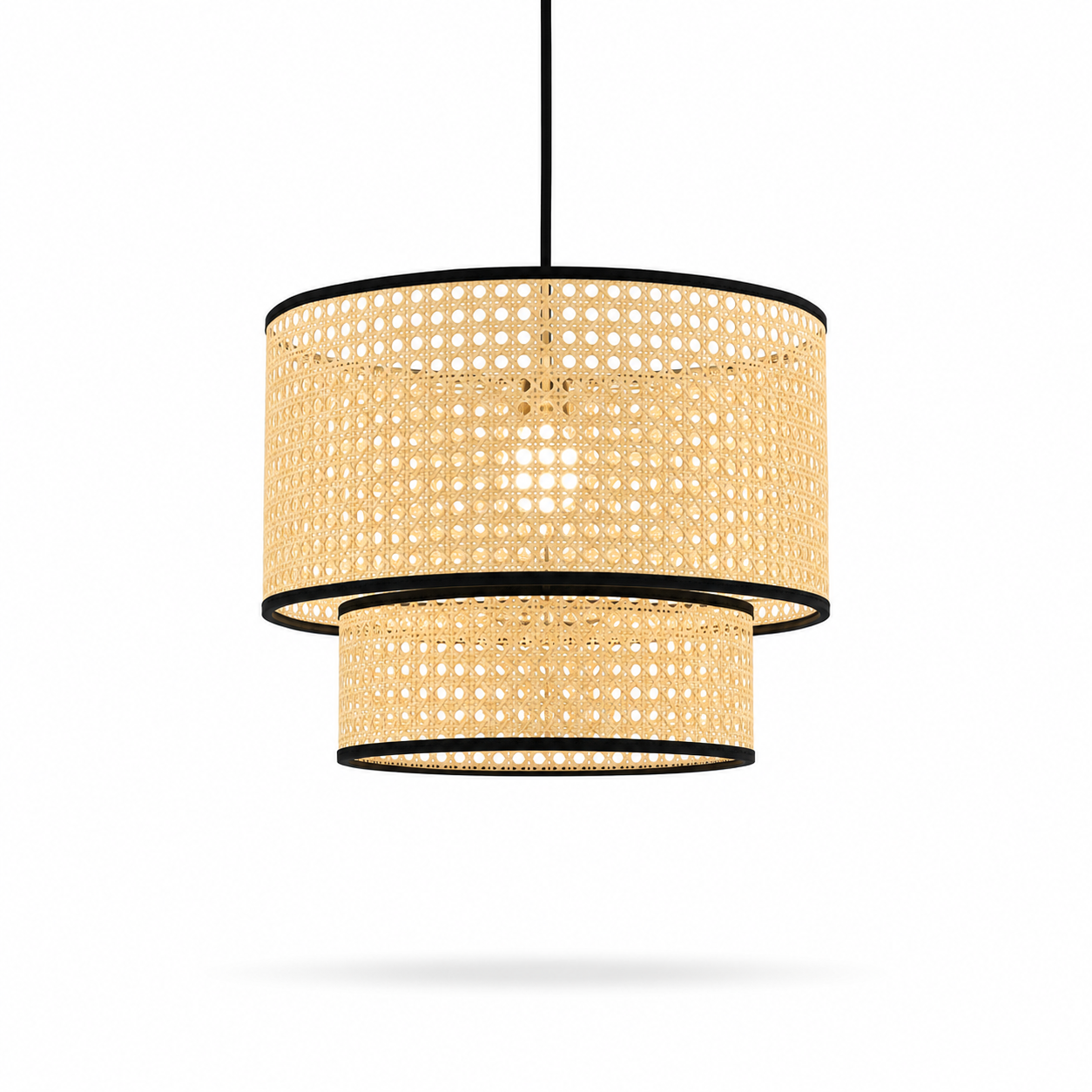 Lustre Nórdico em Bambu com LED Estilo Japonês