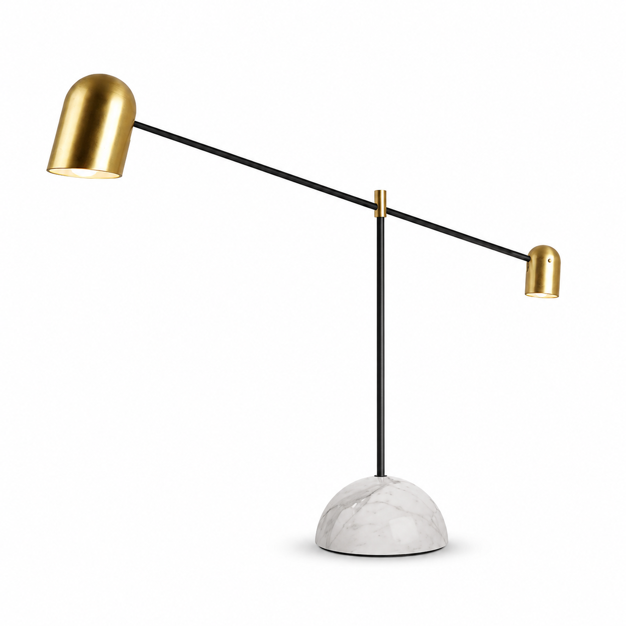 Luminária de Mesa Base Mármore Designer com Regulagem – Sala e Quarto