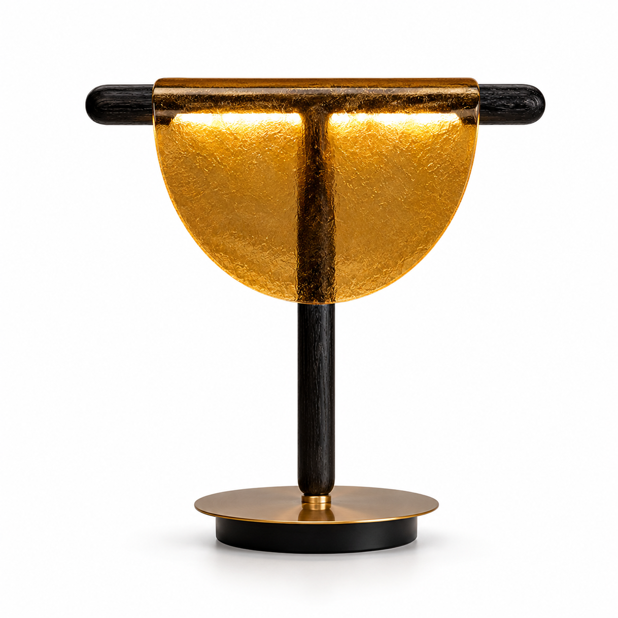 Luminaria de Mesa Avcaara - Vidro Texturizado - escritorio organico moderno