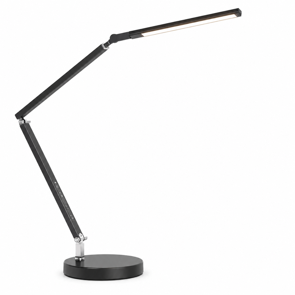 Luminária de Mesa 8W Braço Articulado com Dimmer LED – Proteção Ocular