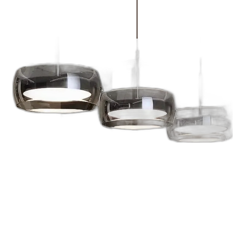 Pendente Eltaina - Vidro Texturizado - bancada gourmet escultural