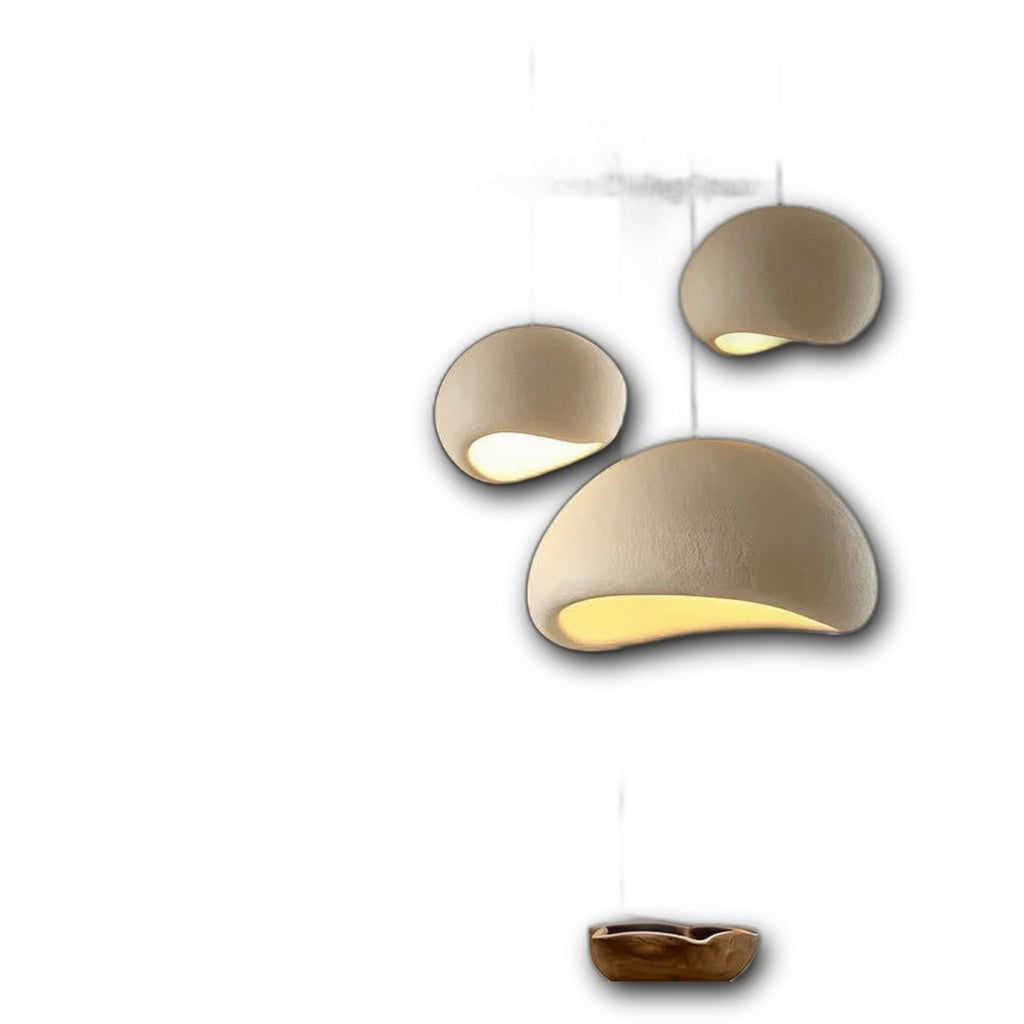 Pendente Nórdico Wabi-Sabi LED 30-50cm para Sala de Jantar e Quarto