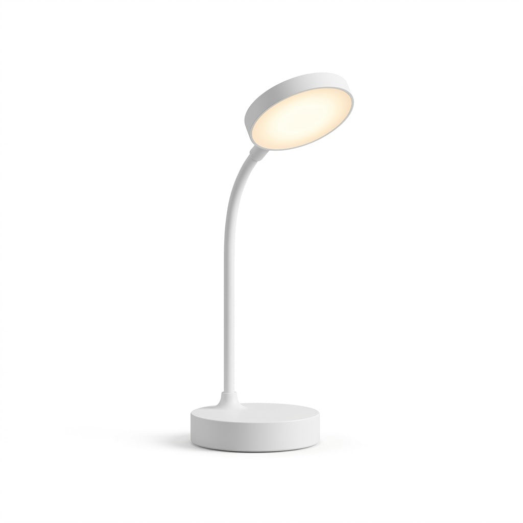 Luminária de Mesa LED USB Flexível com Dimmer 3 Níveis – Proteção Ocular