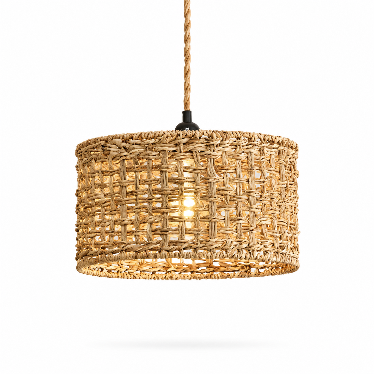 Pendente Eltaara - Rattan Natural - ilha de cozinha japandi