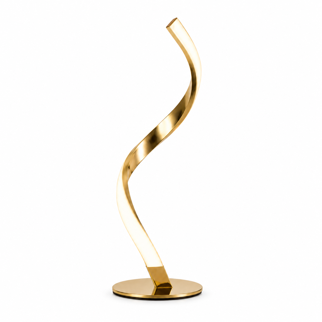 Luminária de Mesa Espiral Minimalista Luxo – Atmosfera para Sala e Quarto