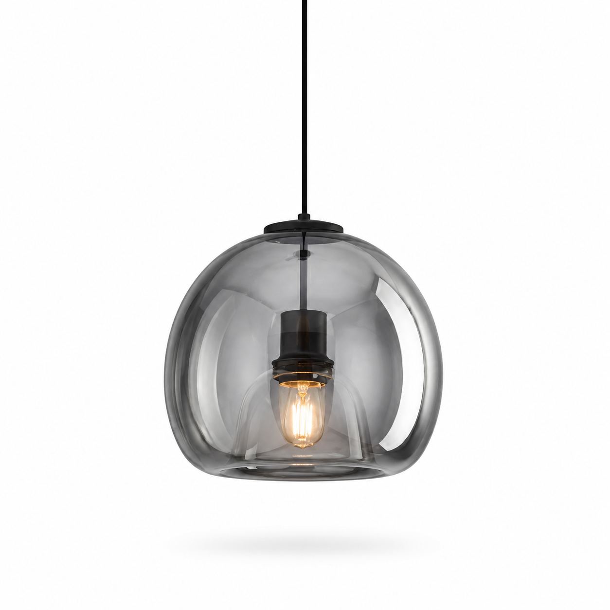 Pendente LED Moderno Multi-Bolhas Âmbar para Sala de Estar e Jantar