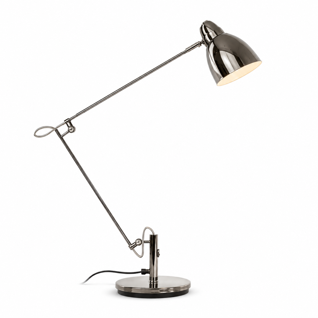 Luminária de Mesa Braço Articulado Longo Alumínio E27 – Escritório e Leitura