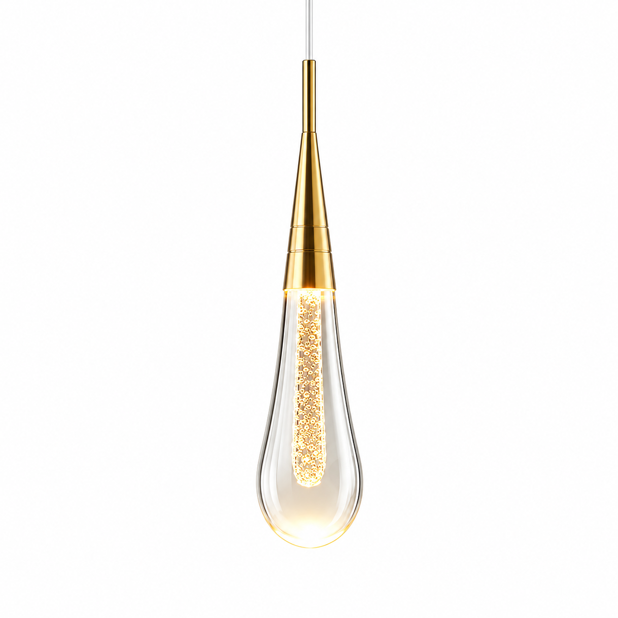 Pendente de Cristal LED Moderno para Quarto, Sala e Restaurante