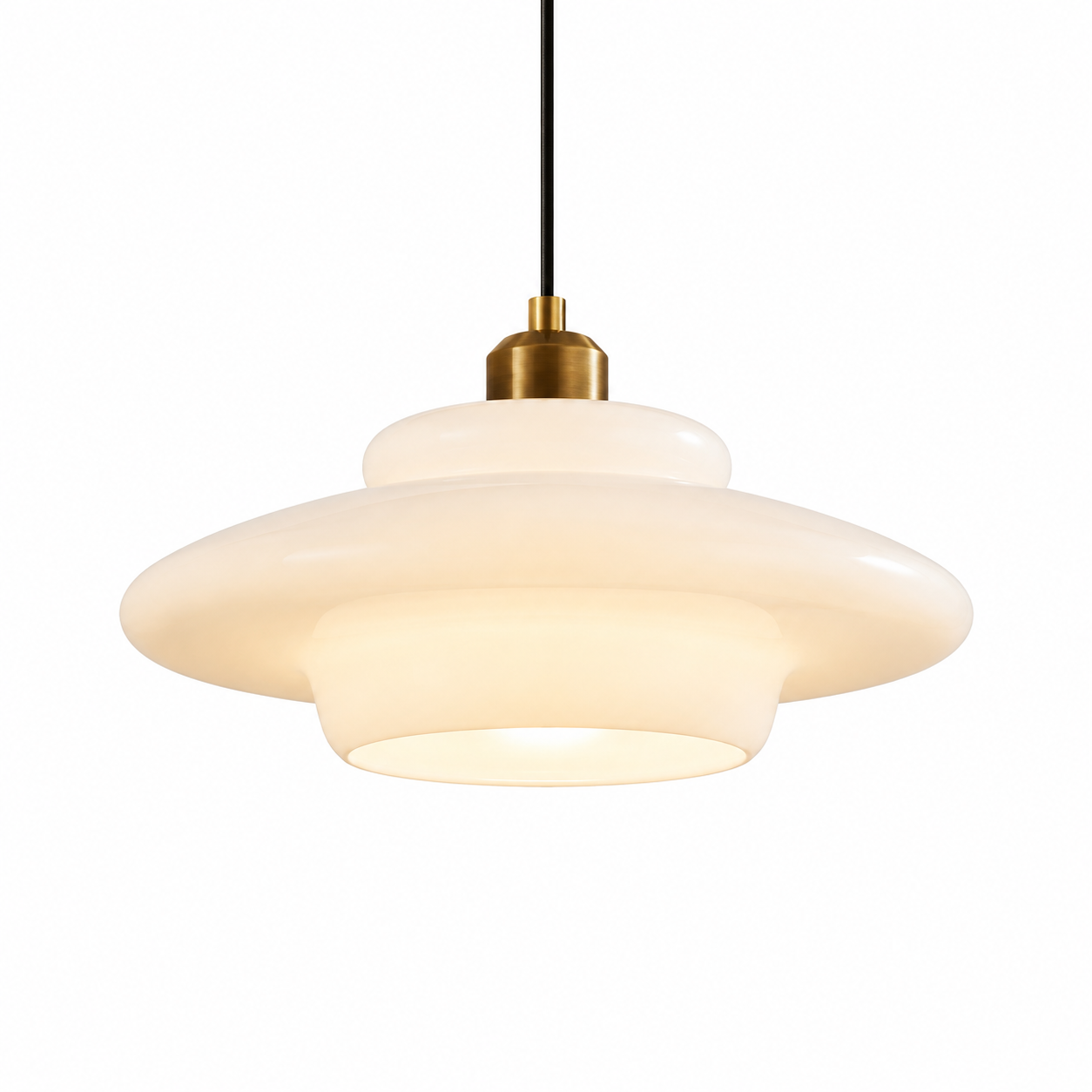 Pendente Decorativo LED E27 em Vidro Leitoso Nórdico
