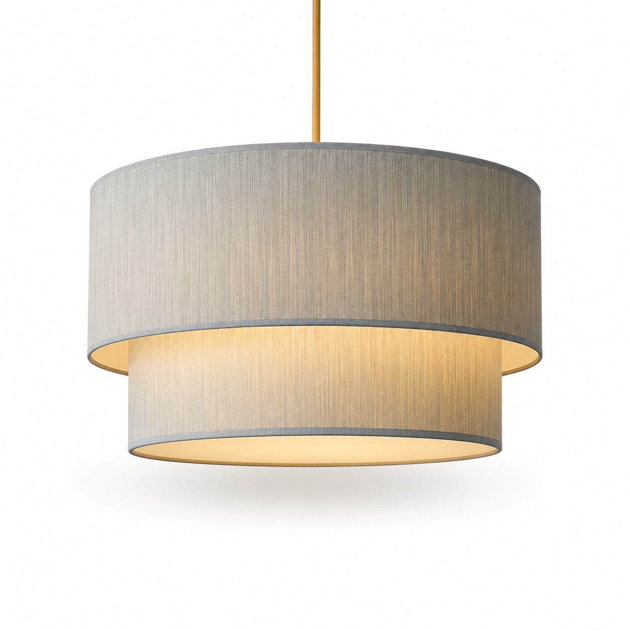 Lustre de Rattan Trançado à Mão 45cm com Corda