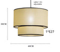 Lustre Nórdico em Bambu com LED Estilo Japonês