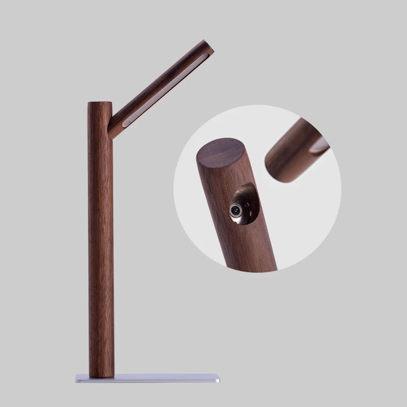 Luminária de Mesa Galhos de Madeira LED 360° – Proteção Ocular Decoração