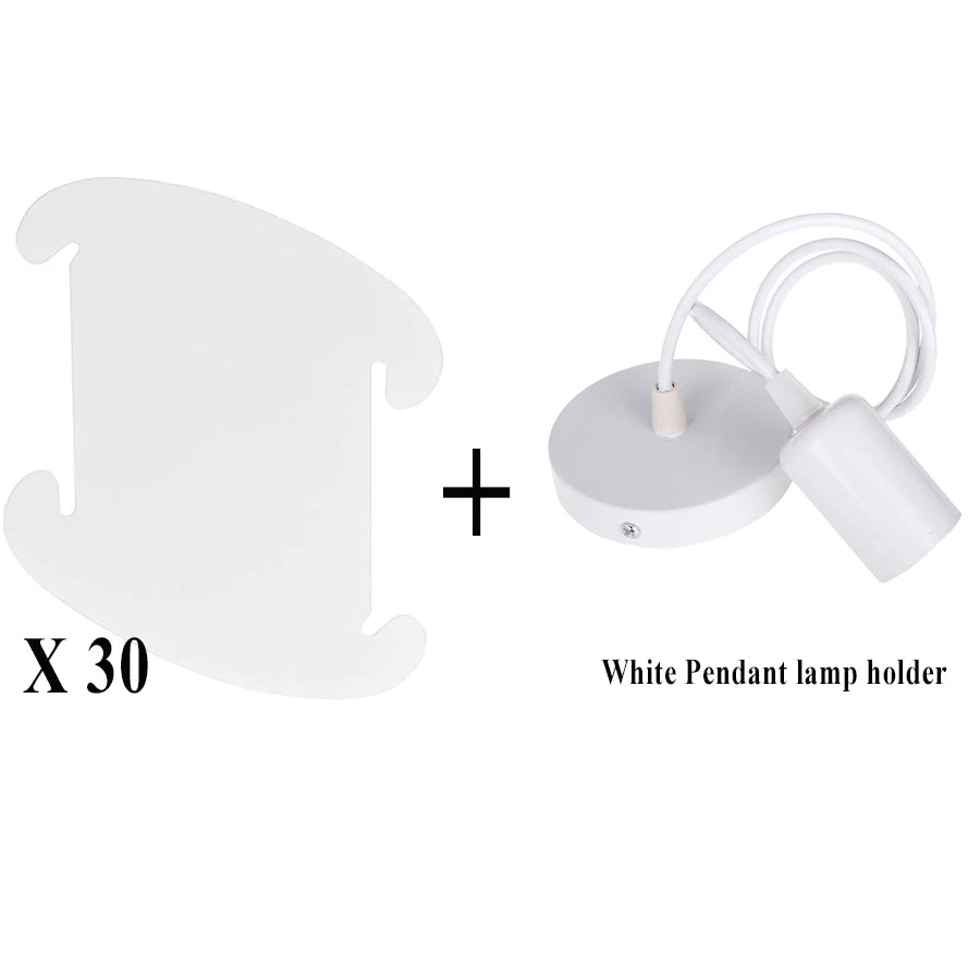 Cúpula Pendente DIY Quebra-Cabeça Nórdico