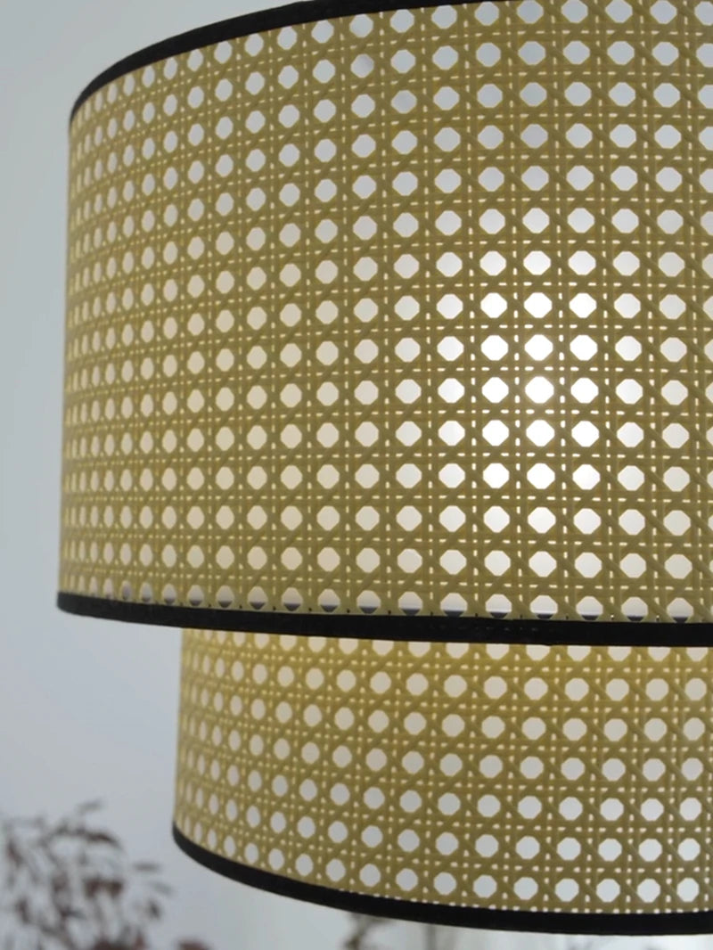Lustre Nórdico em Bambu com LED Estilo Japonês