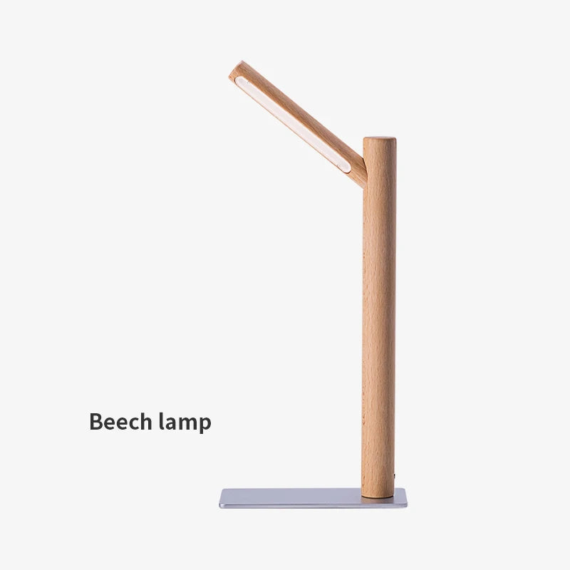Luminária de Mesa Galhos de Madeira LED 360° – Proteção Ocular Decoração