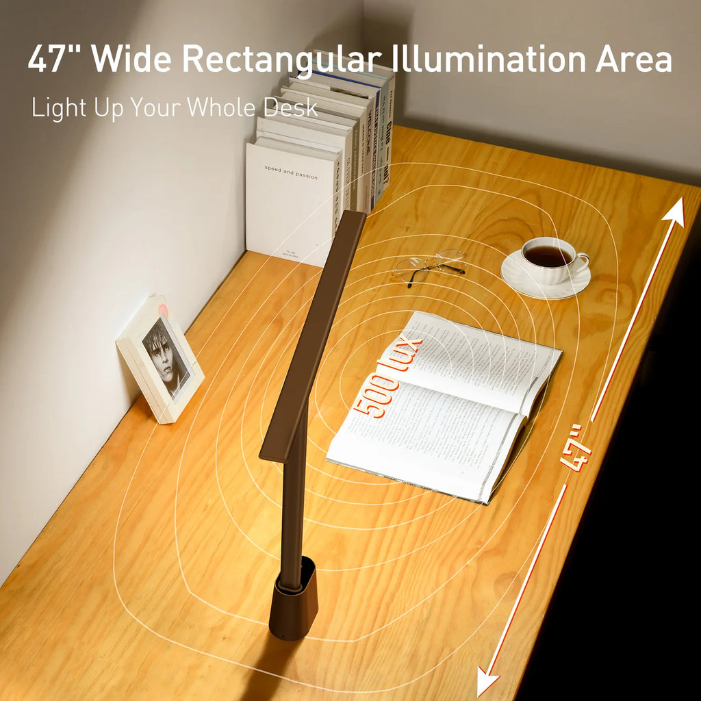 Luminária de Mesa LED Dobrável Brilho Adaptativo e Proteção Ocular