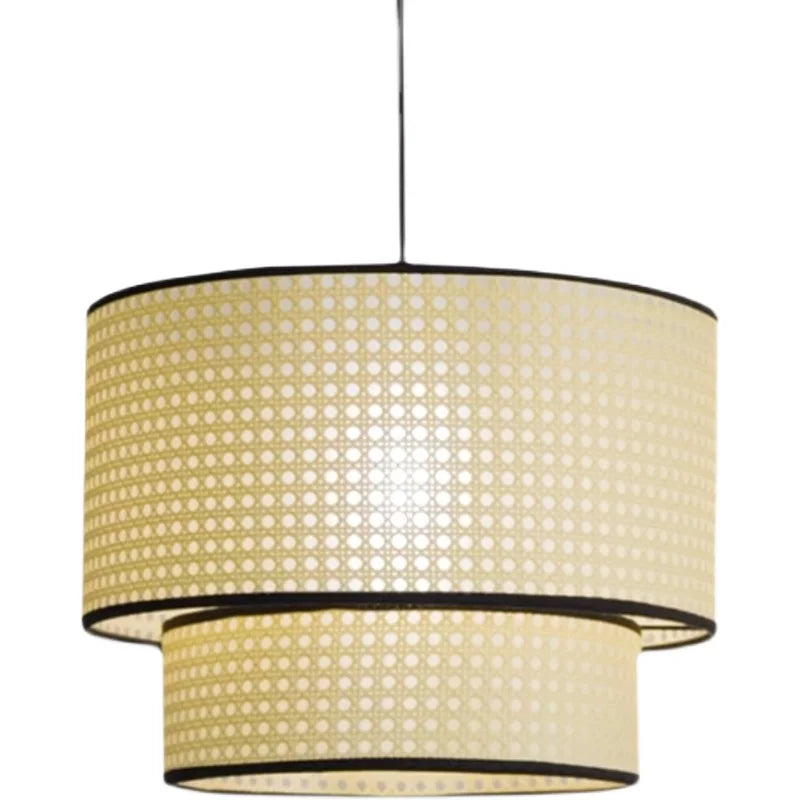Lustre Nórdico em Bambu com LED Estilo Japonês