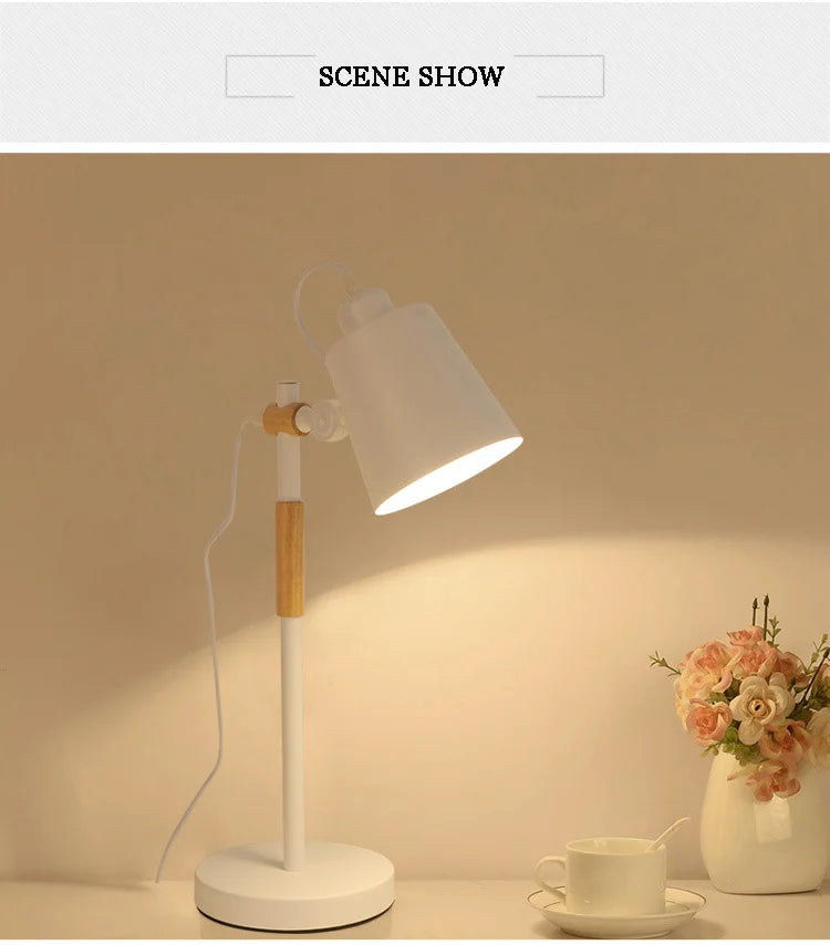 Luminária de Mesa LED Regulável E27 – Estudo, Escritório e Quarto