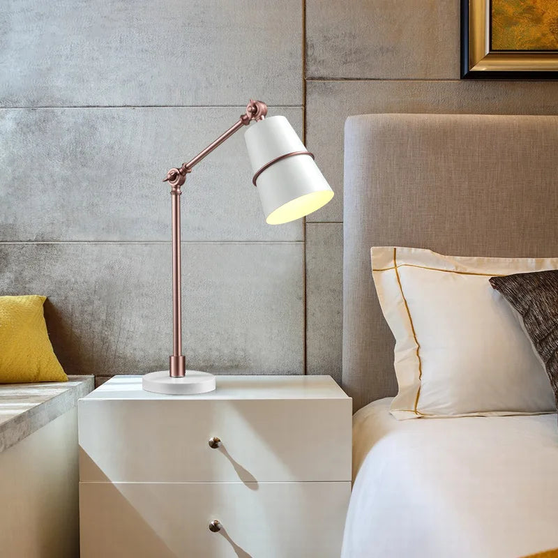 Luminária de Mesa Moderna Preto e Branco – Quarto, Sala e Escritório