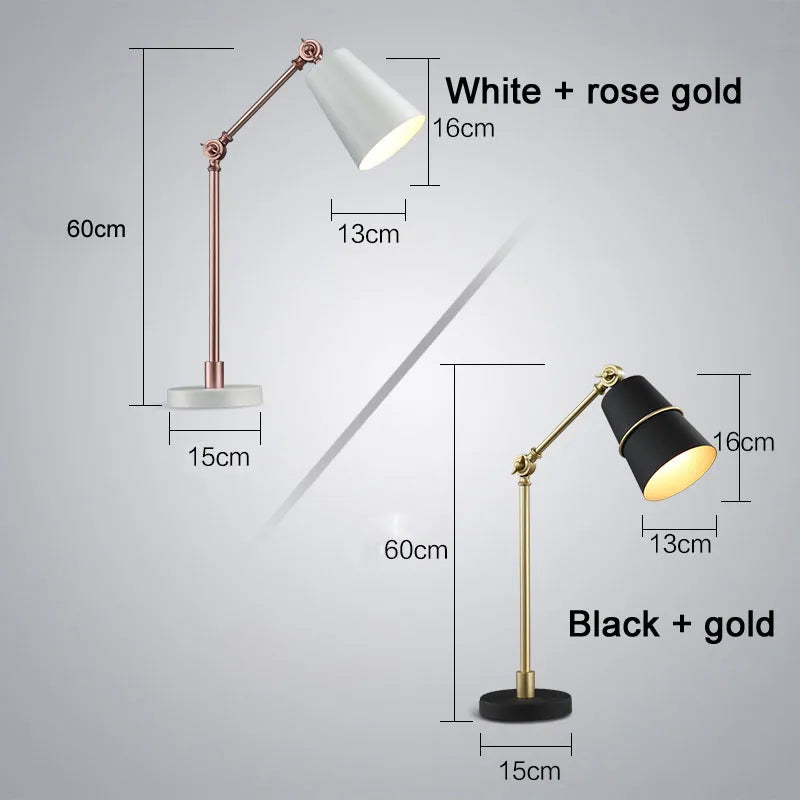 Luminária de Mesa Moderna Preto e Branco – Quarto, Sala e Escritório