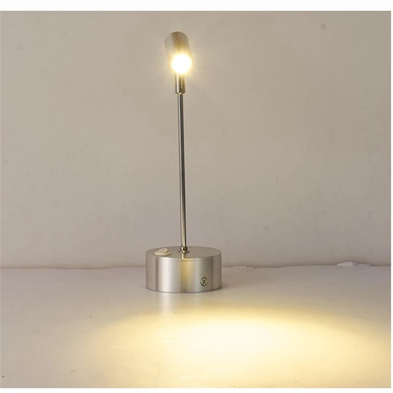 Spot LED Sem Fio Recarregável 3W Rotativo – Para Armário e Vitrine