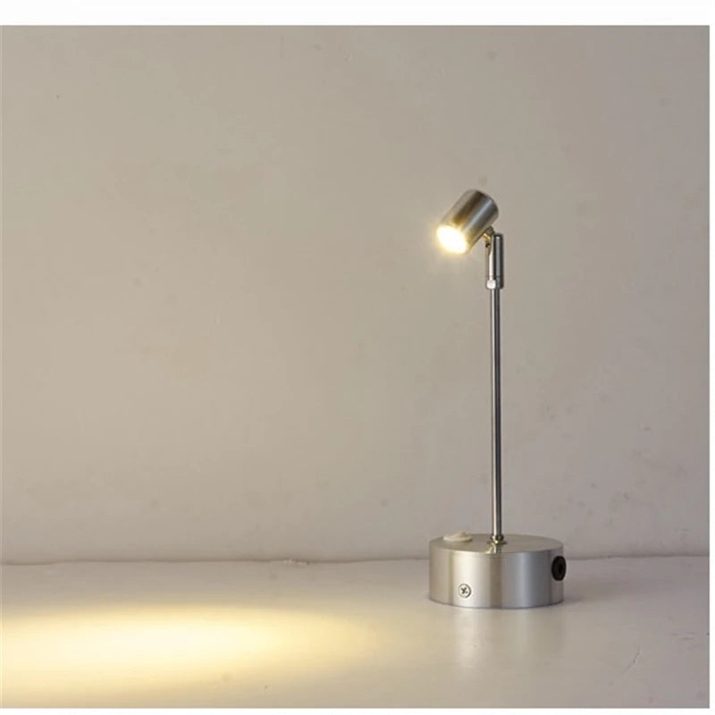Spot LED Sem Fio Recarregável 3W Rotativo – Para Armário e Vitrine