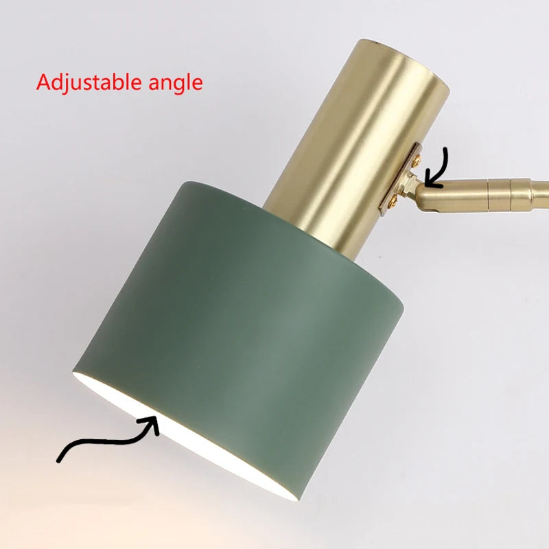 Luminária de Mesa LED Multi-ângulo com Proteção Ocular – Estilo Nórdico
