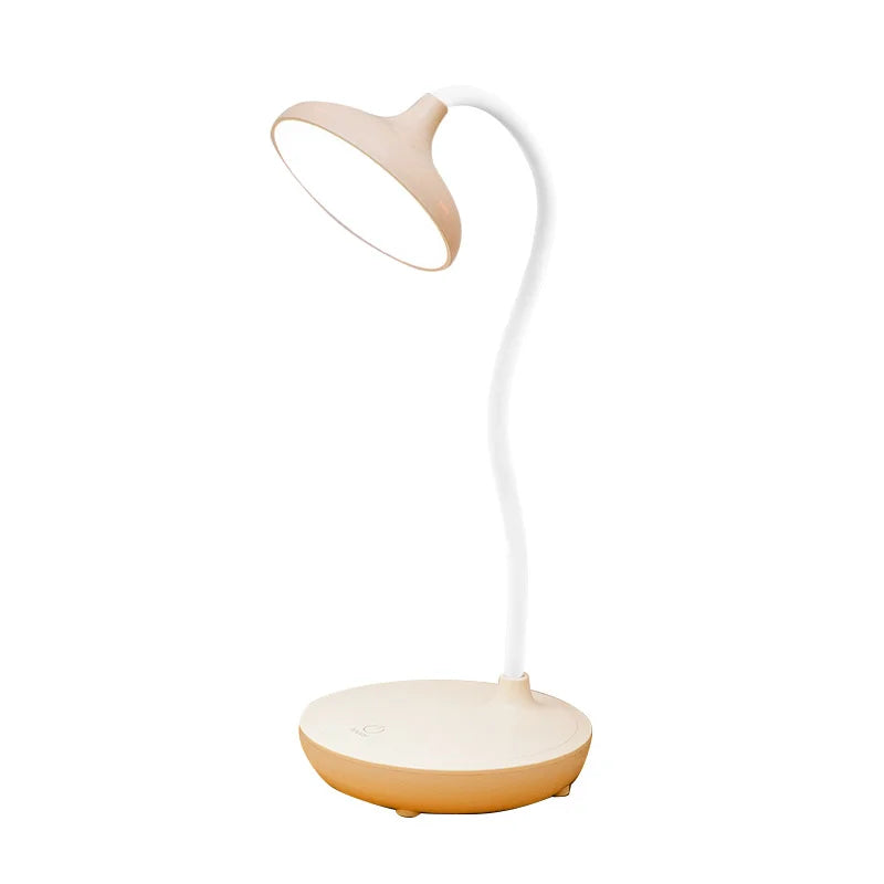 Luminária de Mesa LED Recarregável USB Touch com Dimmer – Para Estudar