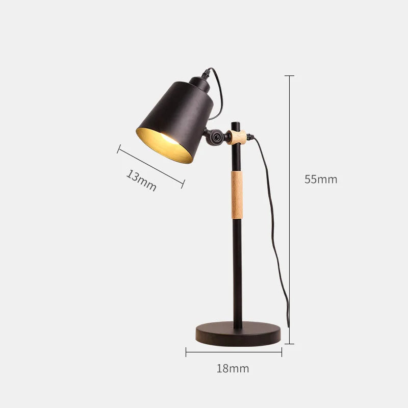 Luminária de Mesa LED Regulável E27 – Estudo, Escritório e Quarto