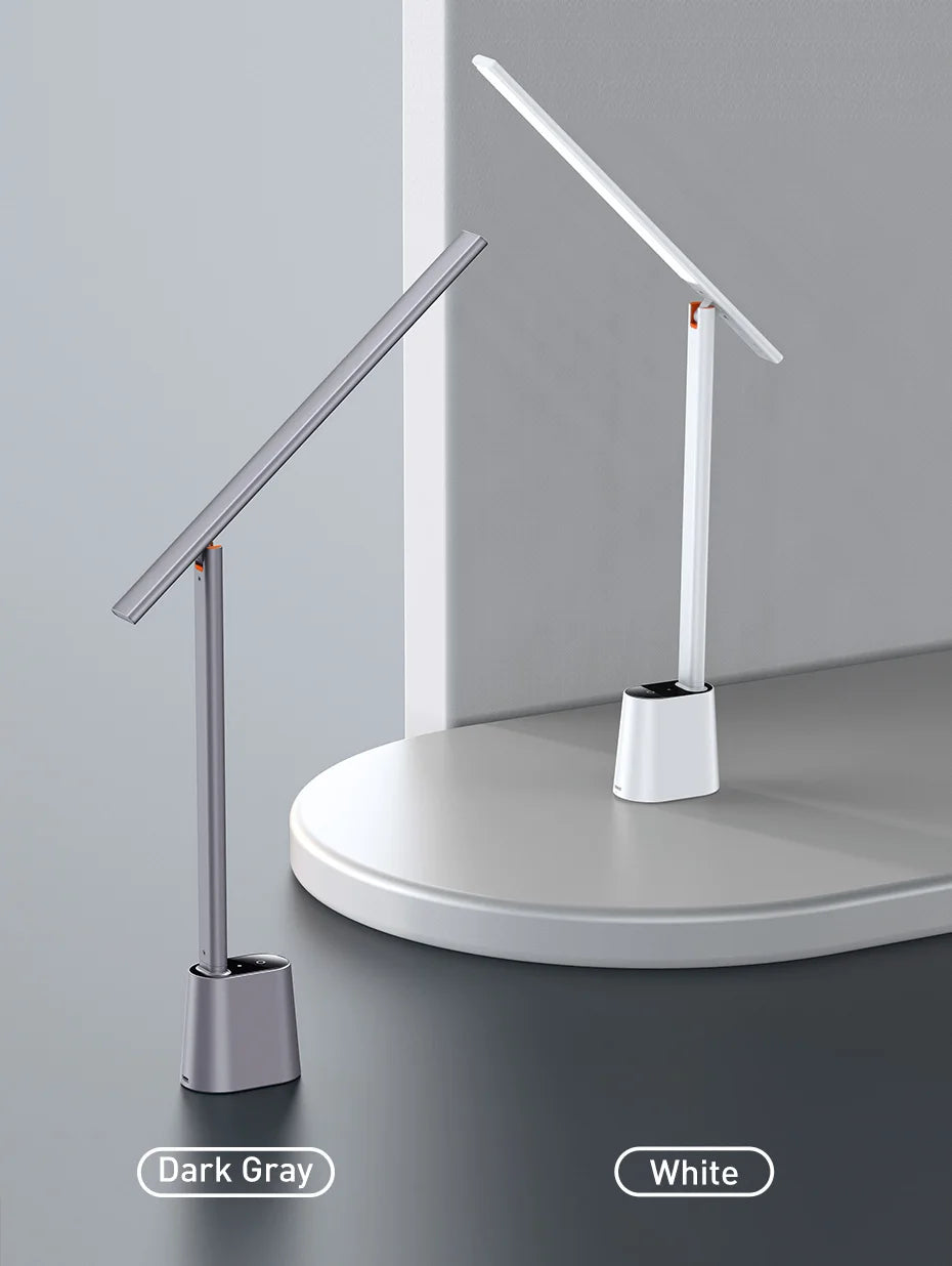 Luminária de Mesa LED Dobrável Brilho Adaptativo e Proteção Ocular