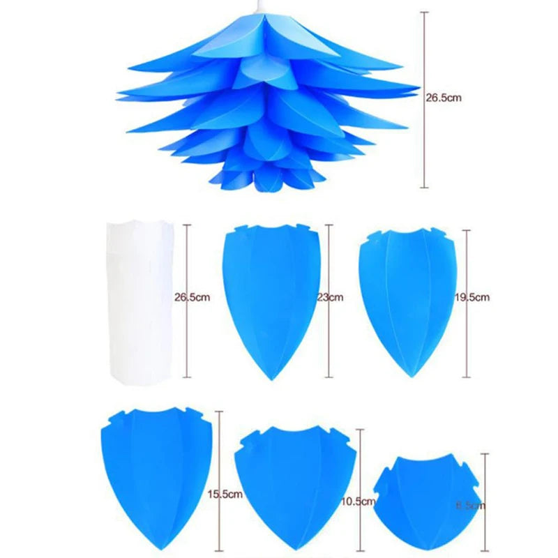 Cúpula Pendente Lótus DIY 50cm