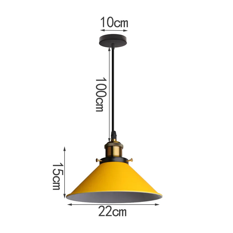 Pendente E27 Contemporâneo Colorido