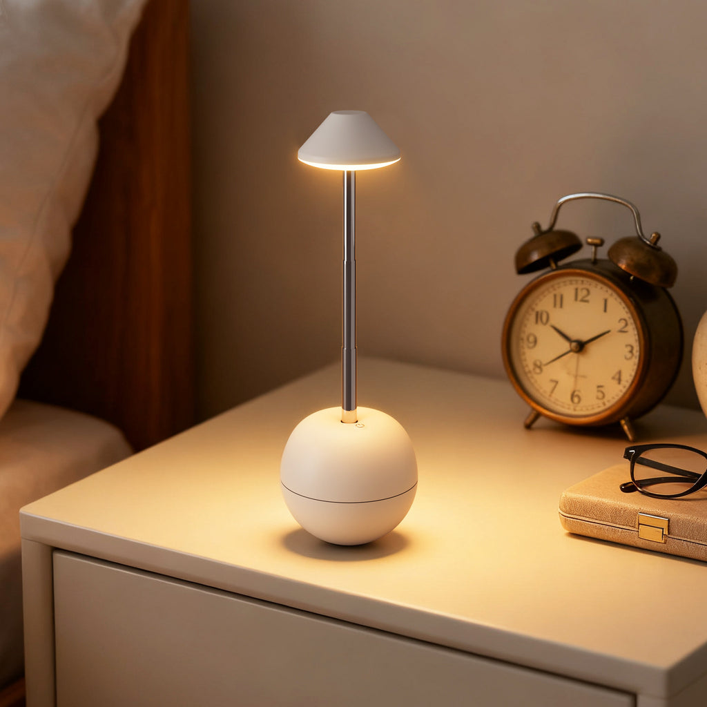 Luminária de Mesa LED Recarregável Decorativa com Controle Remoto
