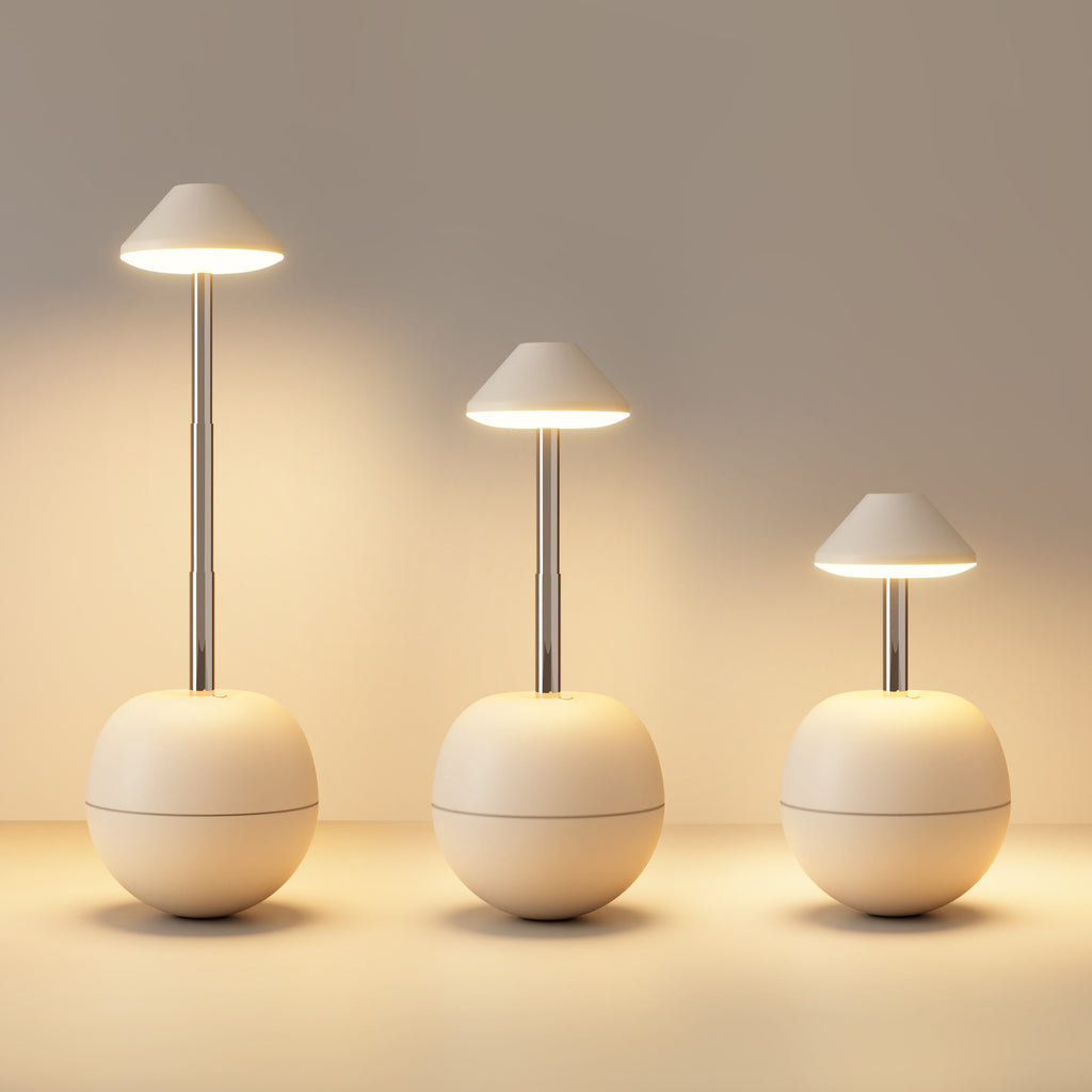 Luminária de Mesa LED Recarregável Decorativa com Controle Remoto