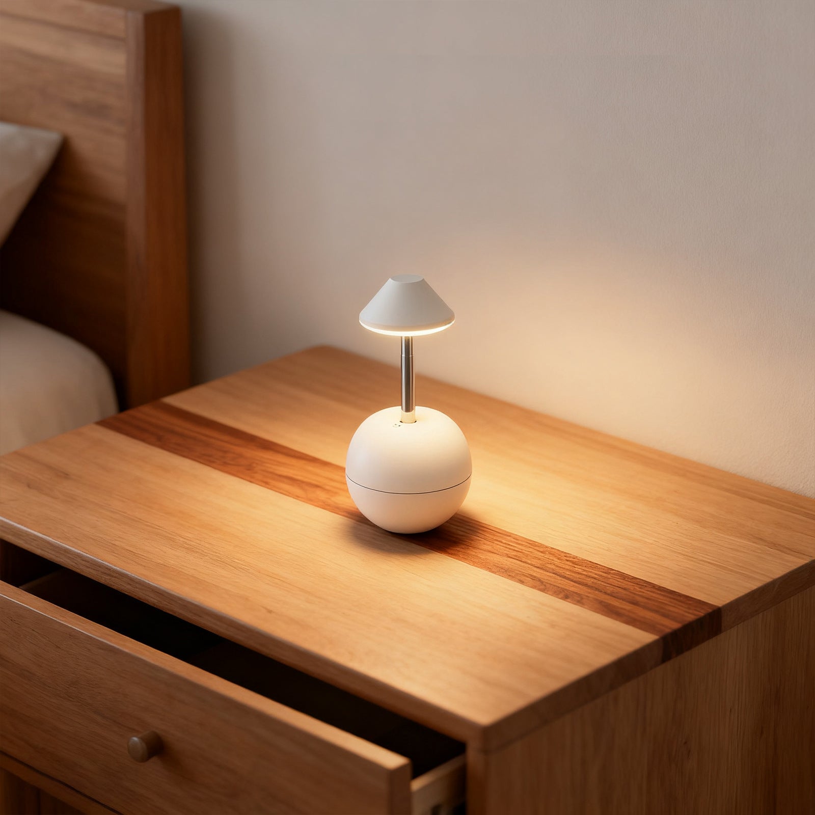 Luminária de Mesa LED Recarregável Decorativa com Controle Remoto