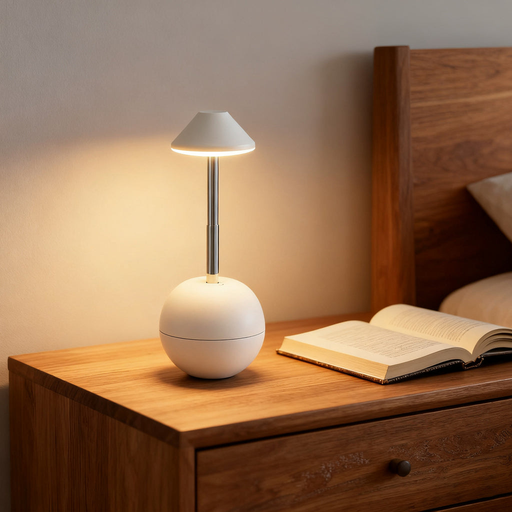 Luminária de Mesa LED Recarregável Decorativa com Controle Remoto