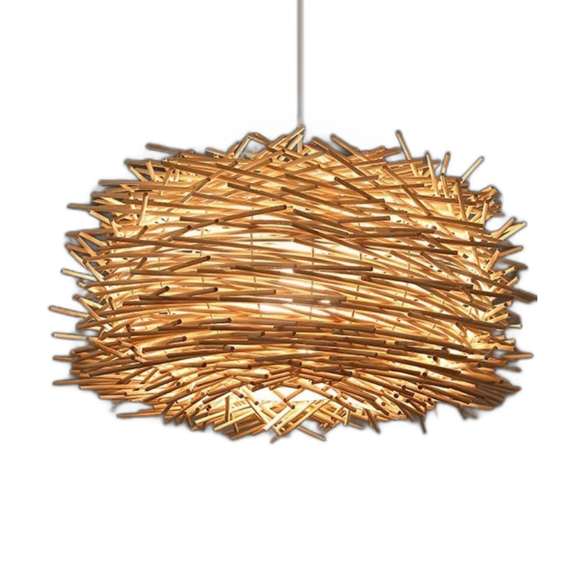 Pendente Artesanal Ninho de Pássaro 30cm