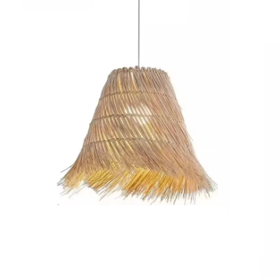 Pendente Artesanal em Rattan Trançado