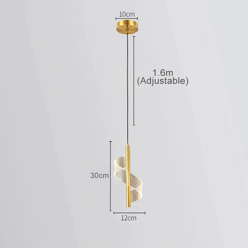 Pendente LED Moderno para Sala, Quarto e Bar
