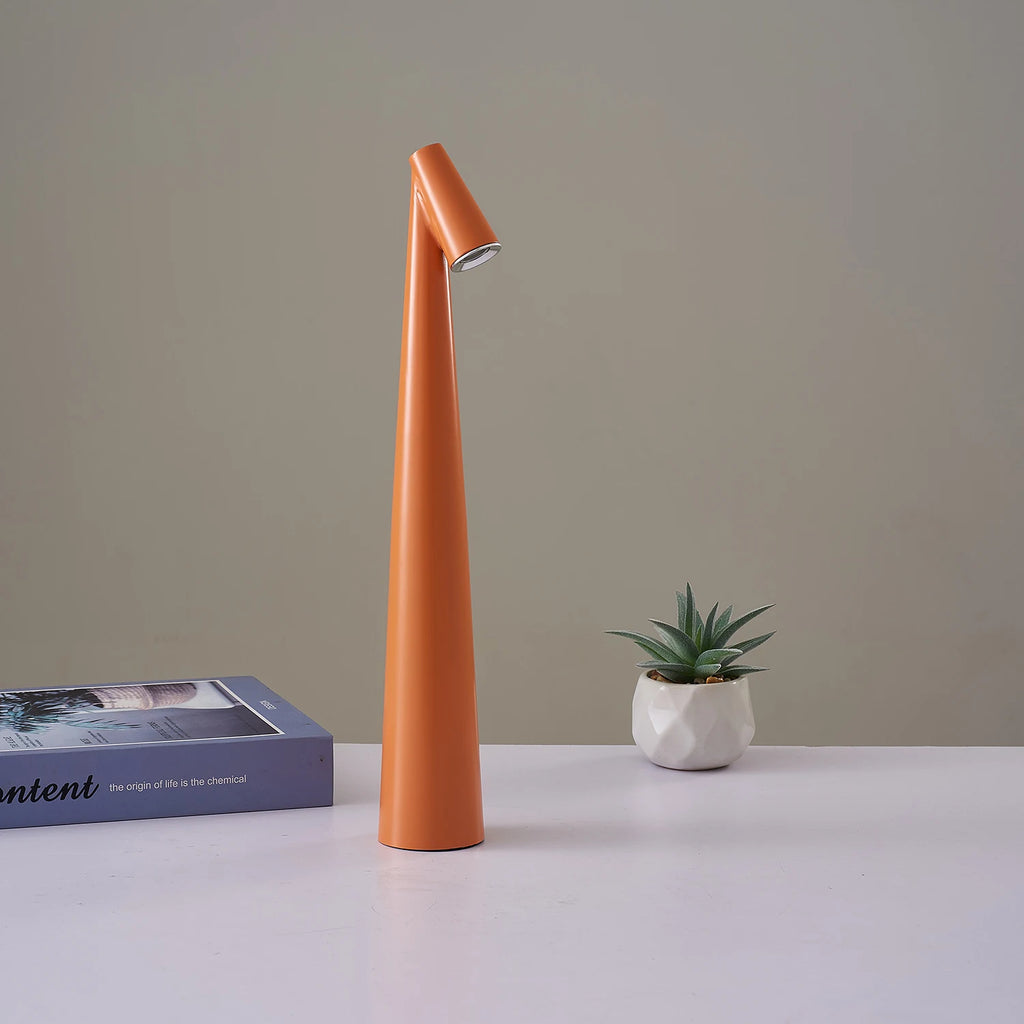 Luminária de Mesa Portátil Metal LED Touch Recarregável – Luz Noturna